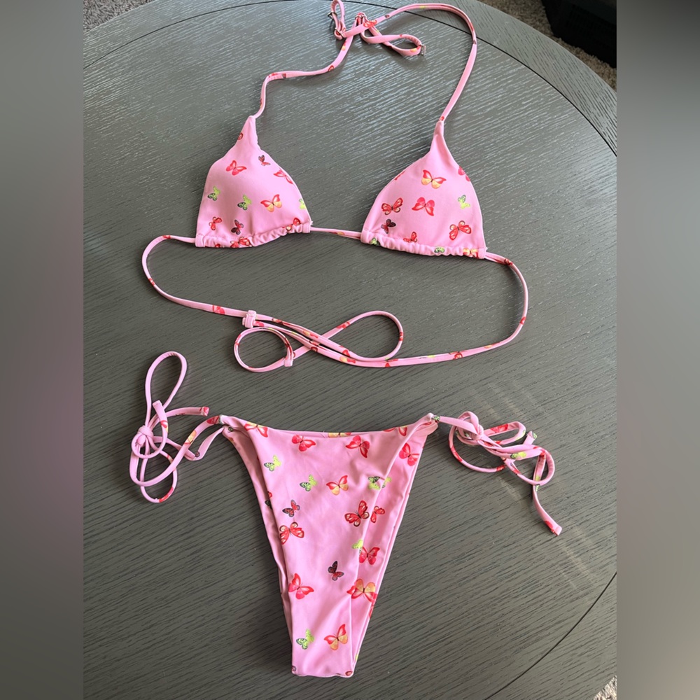 Pink Butterfly Bikini Set (S)